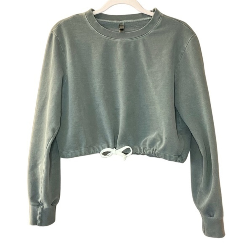 American Apparel Sage Green French Terry Cord Sweatshirt